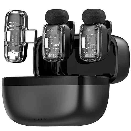 Петличный беспроводной микрофон WIWU WM008 Dual-mic ANC Type-C Херсон