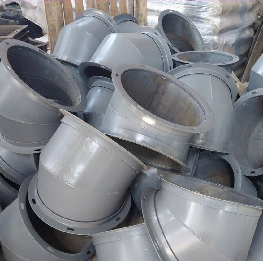 Отвод элеваторного самотека диаметр 200 , самотечное оборудование Київ - зображення 5