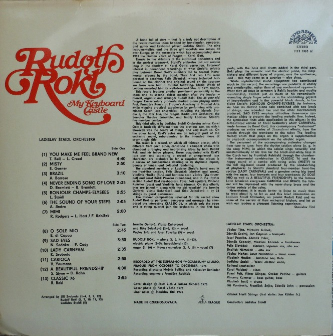 Виниловая пластинка Rudolf Rokl/ Рудольф Рокль Вінниця - зображення 2