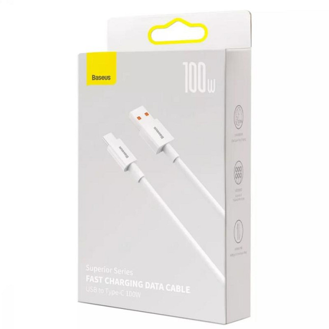 Дата кабель Baseus Superior Series Fast Charging USB to Type-C 100W (1.5m) (P10320102214) Херсон - изображение 3