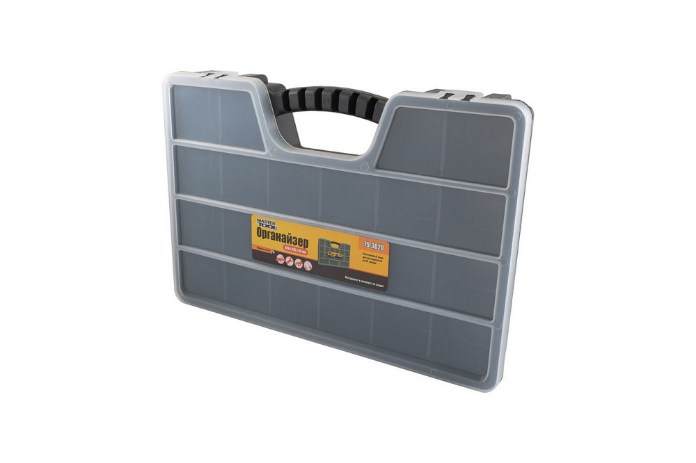 Органайзер MASTERTOOL с ручкой 20" 510х325х65 мм 22 секции 79-3020 Харків - зображення 2