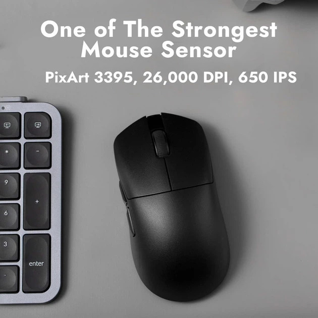 Мышь компьютерная безпроводная Lemokey G1 Black G1-A1 черная Киев - изображение 5