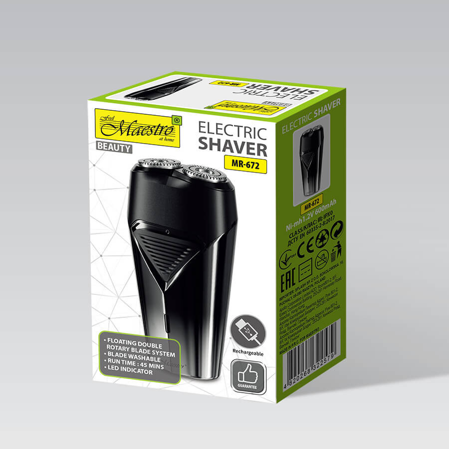 Электробритва Maestro MR-672 черная Київ - зображення 4