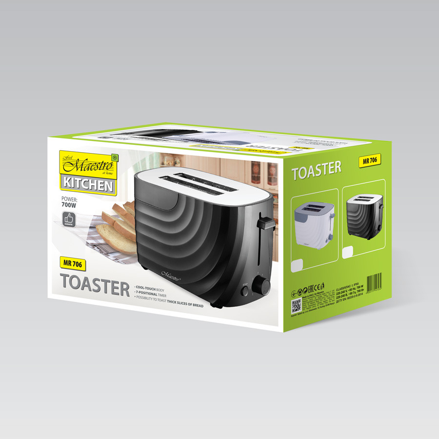 Тостер Maestro MR-706 White 700 Вт белый Киев - изображение 4
