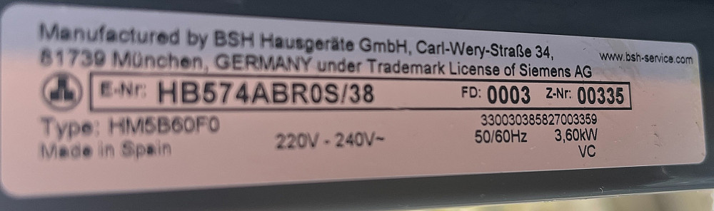 2020рік Духовка Siemens НВ574АВR0S Made in Germany піроліз ідеальна Бережаны - изображение 4