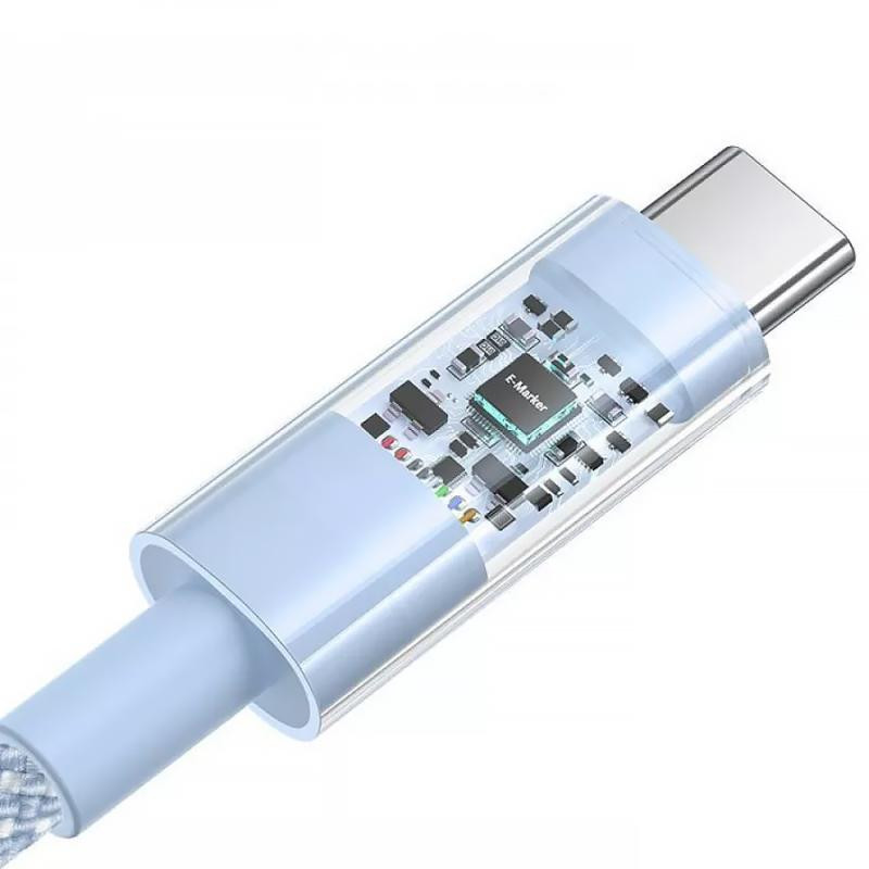 Дата кабель Baseus Gem Fast Charging Type-C to Type-C 100W (2m) (P10373000111-01) Херсон - зображення 3