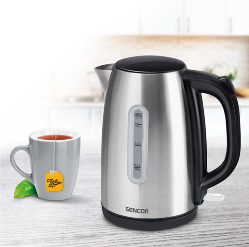 Электрочайник Sencor SWK 1720BK 1.7 л серебристый Київ - зображення 3
