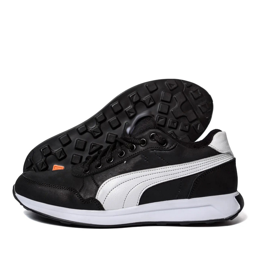 Мужские кожаные кроссовки Classic Leather Black Киев - изображение 11