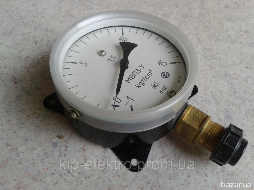 Мановакуумметр показывающий МВП3-У (МВП-3У, МВП3У, МВП 3У) - радиальный штуцер (РШ) Киев - изображение 1