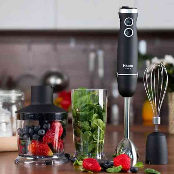 Блендер погружной Magio MG-655 1200 Вт черный Київ