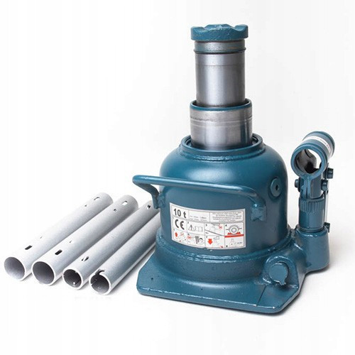 Домкрат низкий столбчатый бутылочный двухступенчатый 10 т 125–225 мм TORIN TH810002 Харків - зображення 5