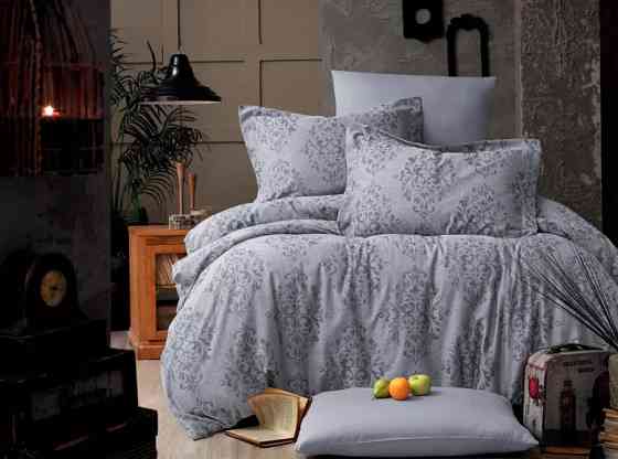 Постільна білизна євро Arya Vogue Органік Жаккард Siv AR-A107264 200х220 см Киев