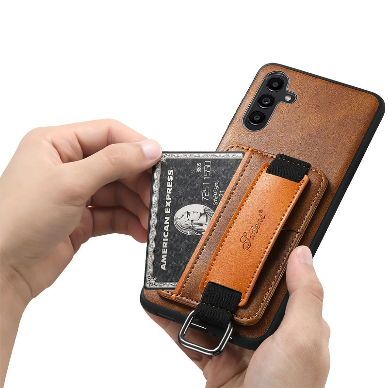 Кожаный чехол Wallet case and straps для Samsung Galaxy S24+ Херсон - зображення 7