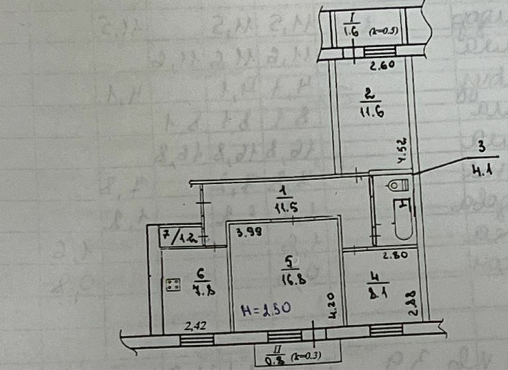 Продам отличную 3-к квартиру (чешку) на пр. Мира, Левобережный-3 Дніпро - зображення 10