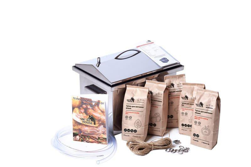 Коптильня горячего копчения Smoke House M DeLuxe с сумкой Харьков - изображение 9