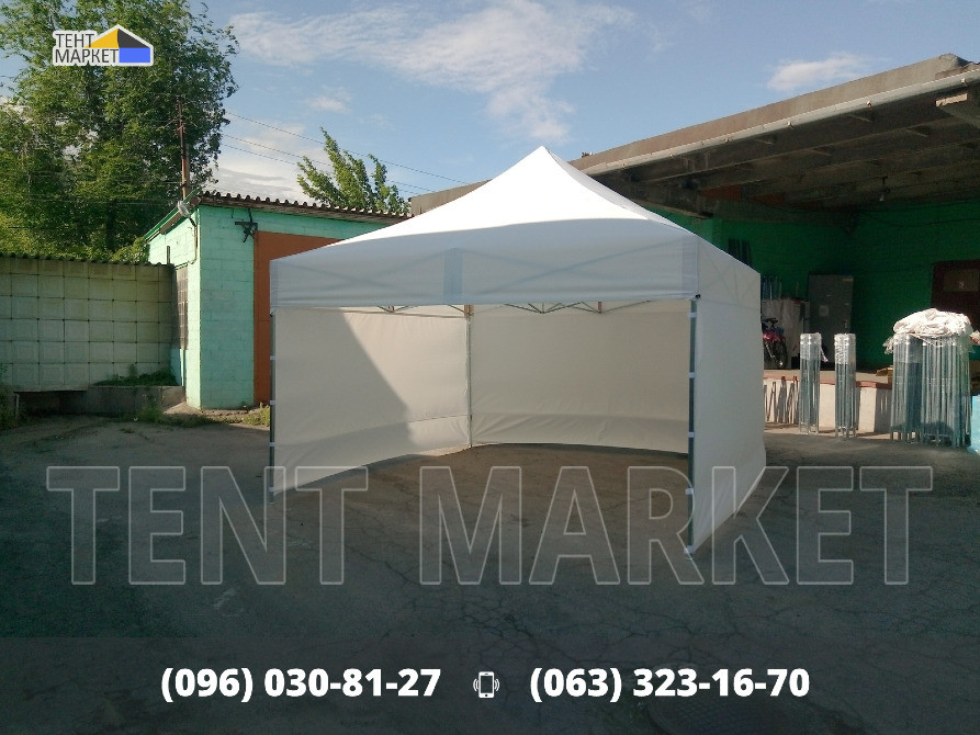 Намет розкладний 4х4 розсувний шатер трансформер. Пошиття виготовлення тентів шатрів наметів зонтів Запоріжжя - зображення 4