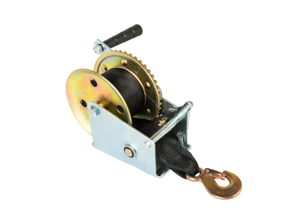 Лебедка барабанная MASTERTOOL 454 кг ремень 8 м 86-8245 Харків - зображення 3