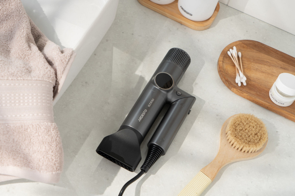 Фен Ardesto Stein HD-Y1000ST 1600 Вт серый Київ - зображення 4