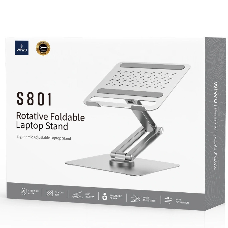 Подставка для ноутбука WIWU ZM-S801 Rotative Foldable Laptop Stand Херсон - зображення 6
