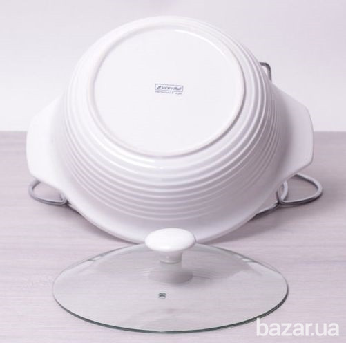 Мармит круглый керамический Kamille 2,4 л KM 6401 Одеса - зображення 4