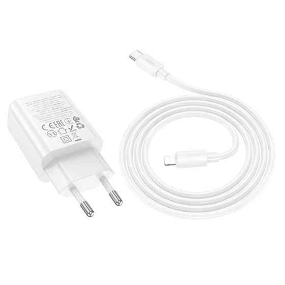 СЗУ Hoco N61 Gentle PD20W+QC3.0 (1USB-A/1C) + кабель Type-C to Lightning Херсон