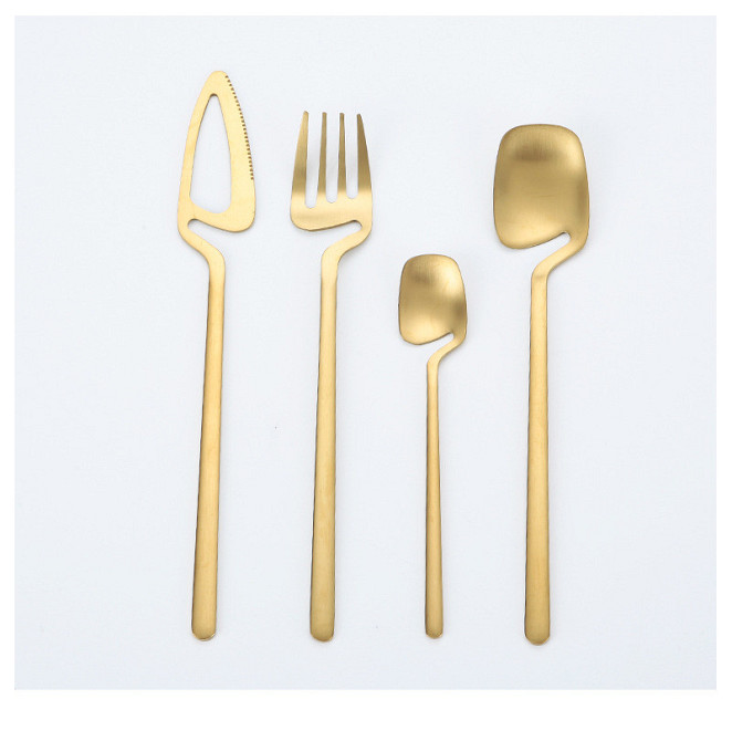 Набор столовых приборов Kitchen на 6 персон Gold Киев - изображение 12