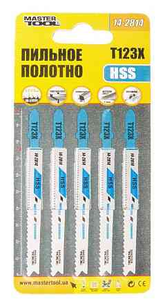 Полотно пильное для лобзика MASTERTOOL T123X PROGRESSOR 5 шт металл чистый прямой рез 10-21TPI/100 м Харьков