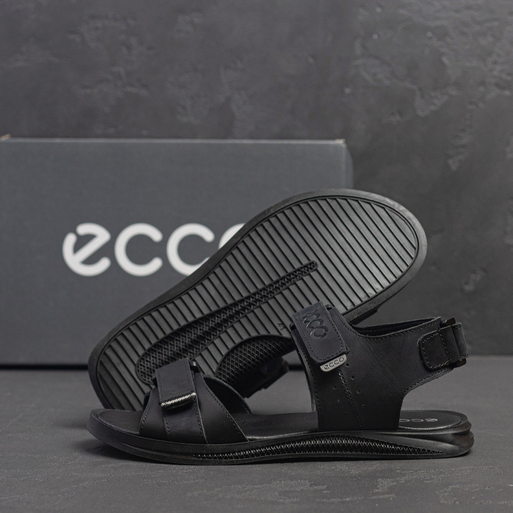 Мужские кожаные сандалии Sport Black Київ - зображення 9
