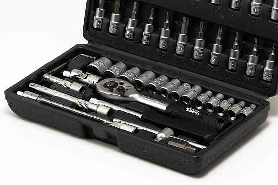 Набор инструментов MASTERTOOL ¼" 46 шт 4-14 мм кейс 78-6046 Харків