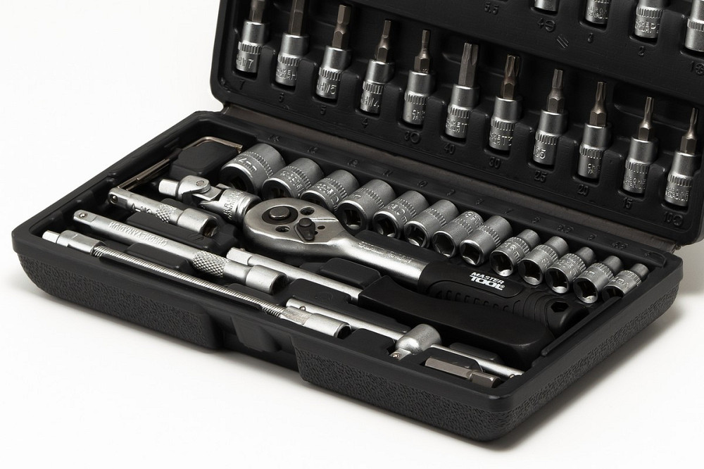 Набор инструментов MASTERTOOL ¼" 46 шт 4-14 мм кейс 78-6046 Харьков - изображение 3