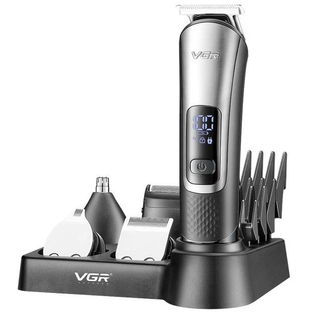Машинка для стрижки в наборе VGR V-111 черная Киев - изображение 1