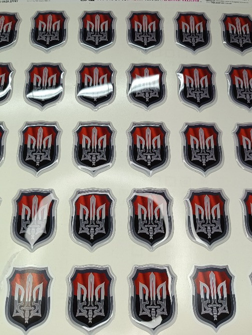 Об'ємна наклейка, шильда, смоляна етикетка. Киев - изображение 6