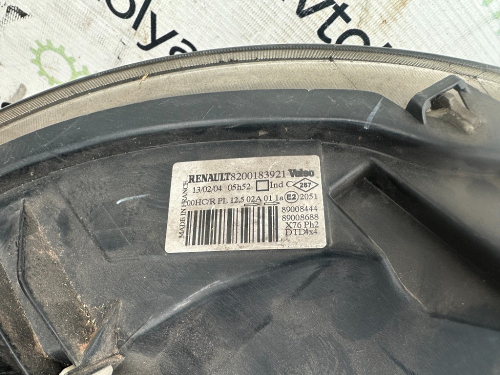 Фара правая Renault Kangoo 2003-2007 (8200183921) Ковель - зображення 3