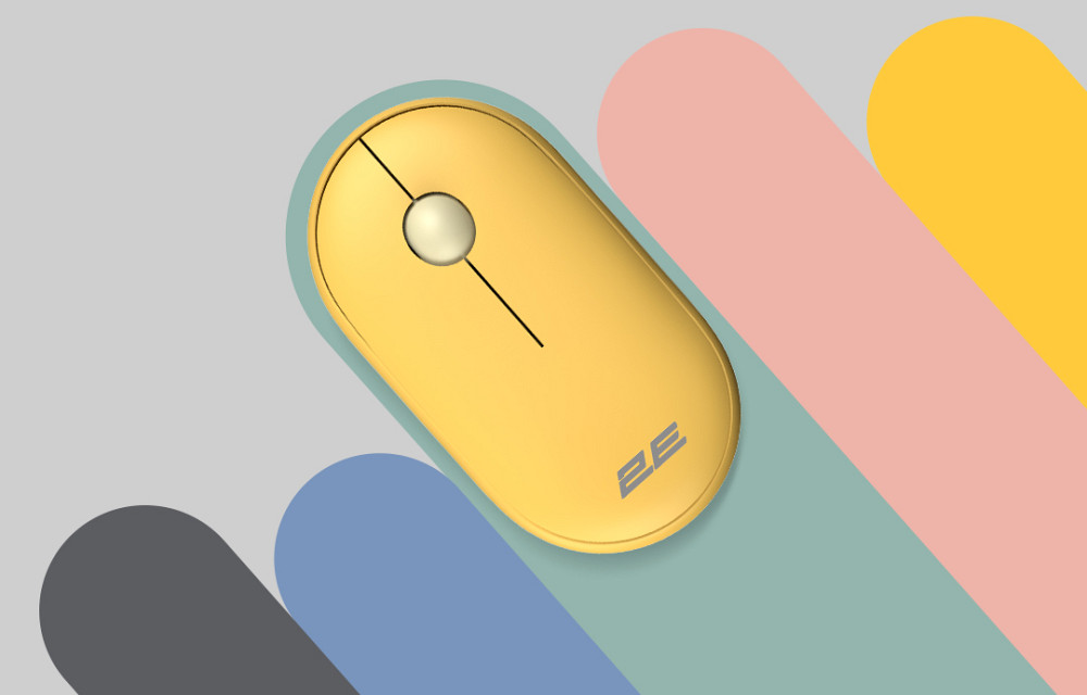Мышь компьютерная безпроводная 2E Silent WL BT Sunny yellow 2E-MF300WYW желтая Киев - изображение 2