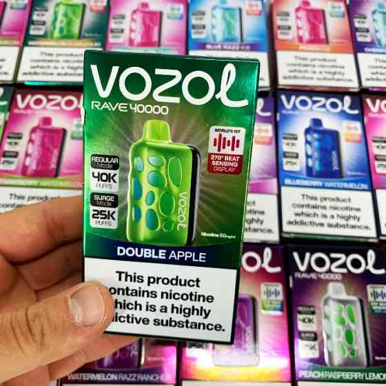Подвійне яблуко • Сигарета світло-музична Vozol Rave 40000 тяг Киев
