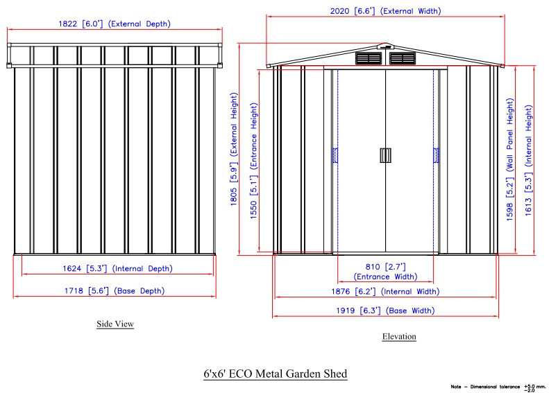 Сарай металлический ECO 202x182x181 см зеленый с белым Киев - изображение 12