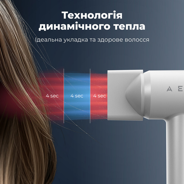 Фен AENO HD4 AHD0004 1500 Вт белый Київ - зображення 5