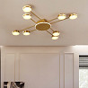 Люстра стельова LED R88/8-AB-k Латунь 10х100х100 см. Киев
