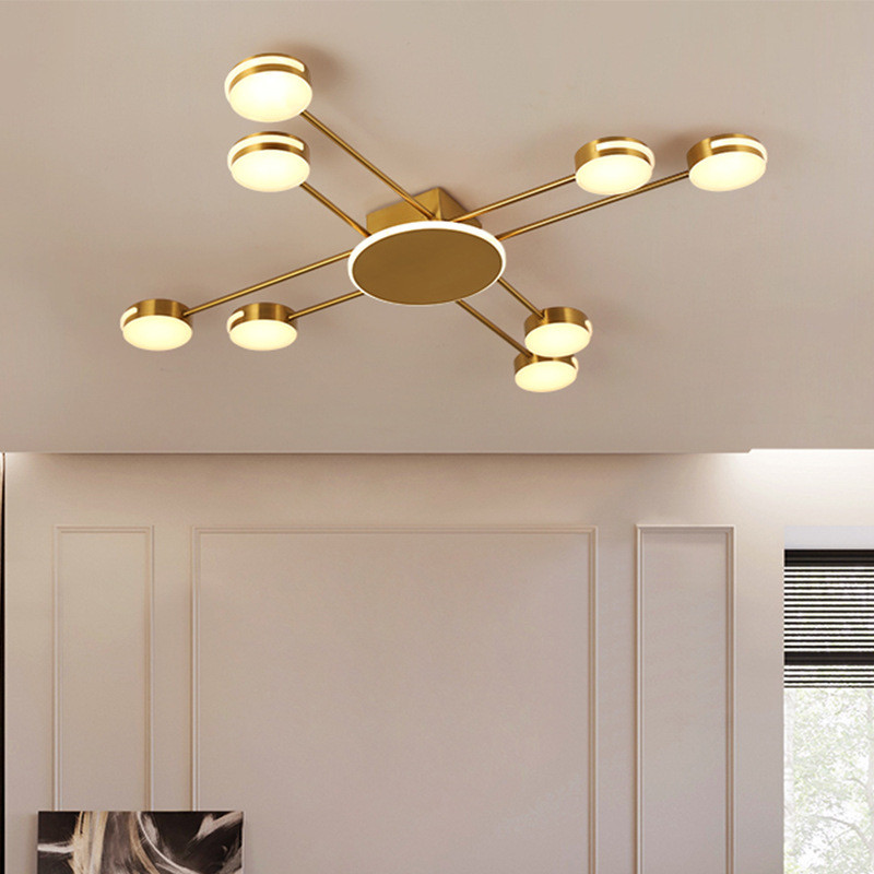 Люстра стельова LED R88/8-AB-k Латунь 10х100х100 см. Киев - изображение 1