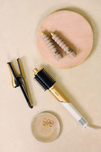 Стайлер для волос Shark Glam Sleek Straight Waves & Curls Multi-styler HD6051SEU 1500 Вт золотистый Київ - зображення 3