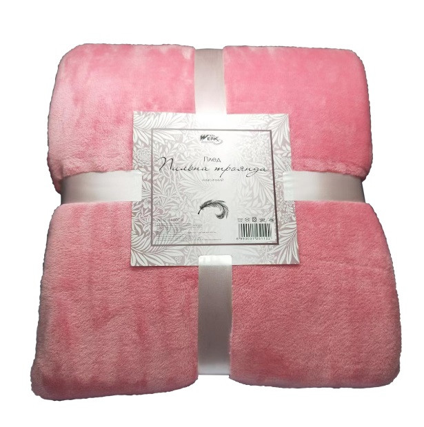 Плед Werk Пильна троянда WFB-3200DR 160х200 см рожевий Киев - изображение 1