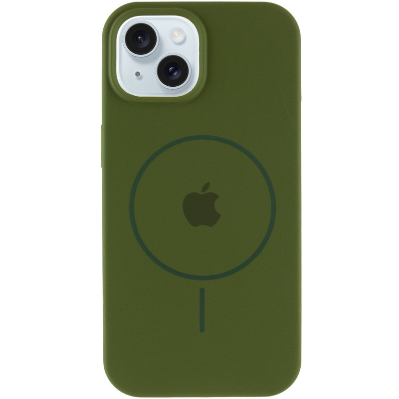 Чехол Silicone Case Full Protective (AA) with MagSafe для Apple iPhone 15 (6.1") Херсон - изображение 2