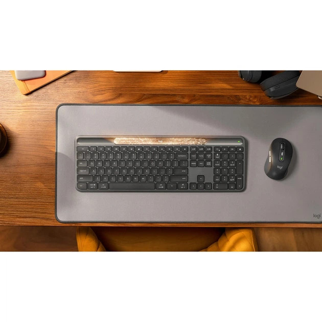 Клавиатура компьютерная безпроводная Logitech Slim Solar+ for Business Wireless/Bluetooth Graphite L Київ - зображення 8