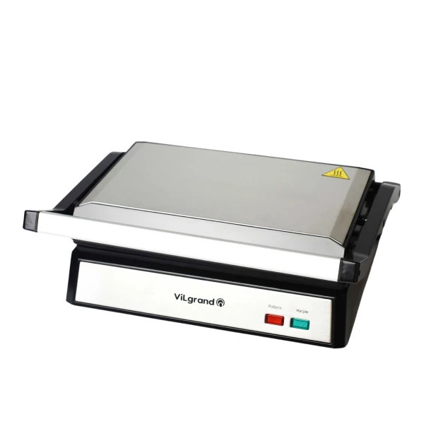 Гриль контактный Vilgrand VSG 1611 1600 Вт серебристый Київ - зображення 6