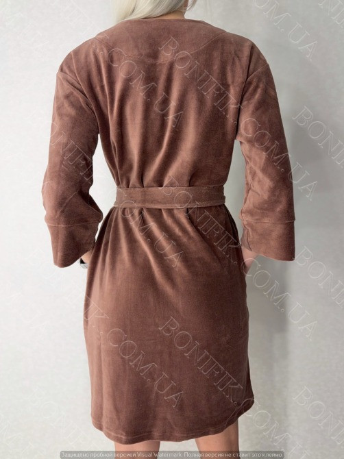 Женский кофейный халат "Macchiato" (арт. LGV 214/00/02) Кривий Ріг - зображення 4