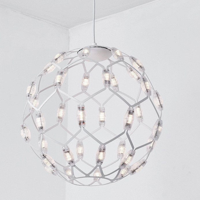 Люстра стельова LED D1289/400-wh-k Білий 42-200х40х40 см. Київ - зображення 1