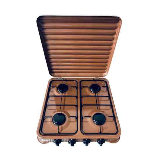 Плита настольная газовая VILgrand VGP-4042 BROWN 4 кВт коричневая Київ