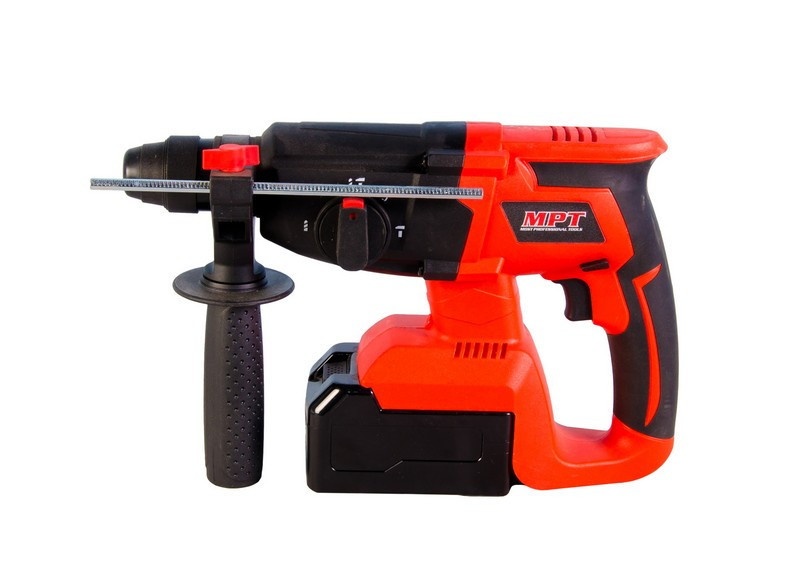 Перфоратор аккумуляторный MPT SDS-PLUS 26 мм 21 V Li-ion 4 Ач 1400 об/мин 4500 уд/мин 1.5 Дж 3 режим Харків - зображення 1