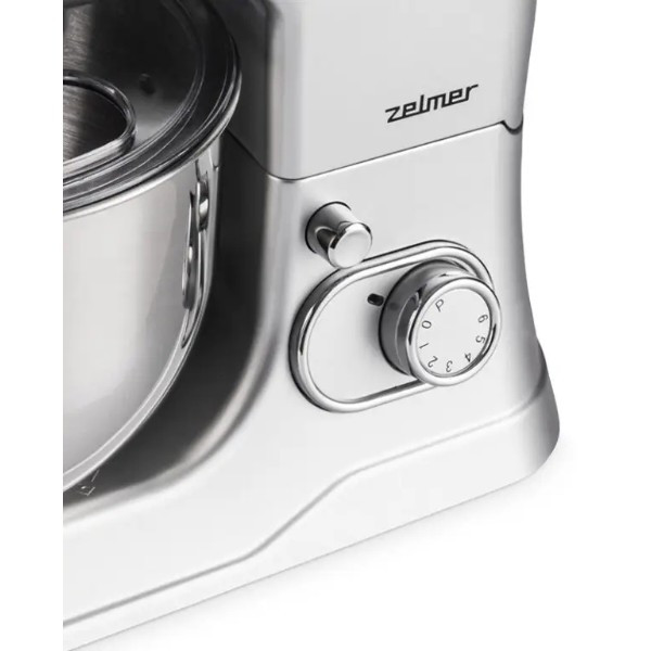 Миксер планетарный ZELMER ZKR1360 1200 Вт серебристый Київ - зображення 7