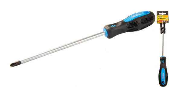 Отвёртка крестовая магнитная MASTERTOOL PH3х200 мм ручка с TPR покрытием 48-5320 Харків